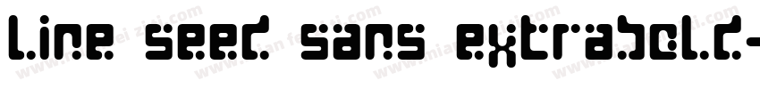 line seed sans extrabold字体转换